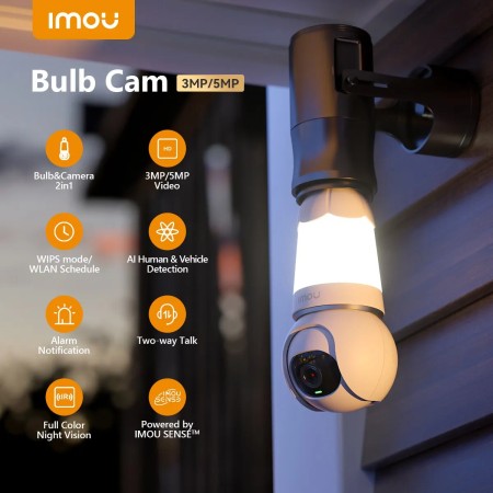 IMOU KAMERA Bulb Cam 5MP IPC-S6DP-5M0WEB-E27