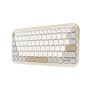 Tastatura ASUS Marshmallow KW100, brezžična/Bluetooth, Bež