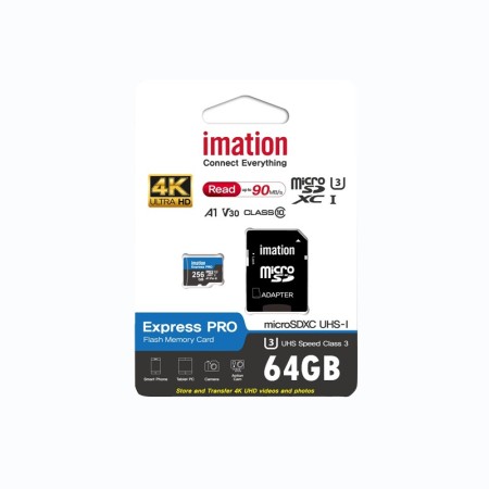 IMATION microSD 64GB U3 Class10 + adapter