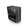 Thermaltake H590 TG ARGB Mid tower, 2x RGB strips, tempered glass, SPCC