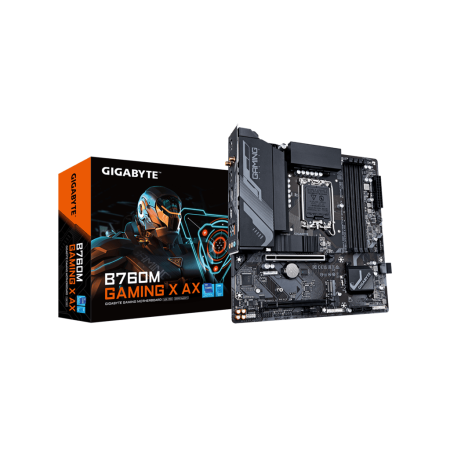 Gigabyte B760M Gaming X AX G12LGA1700 4xDDR5 2xM.2 4xSATA8xUSB HDMI, DP WIFI mATX