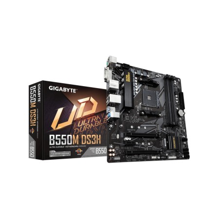 Gigabyte MB [B550M DS3H 1.4]AM4 4xDDR4 4733MHz/128GB2xM.2 4xSATA 8xUSB HDMI,DVI