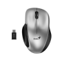 Genius miš wireless 8200S ergo type-c, silver, silent, 5 tipki, 1200 DPI, BlueEye