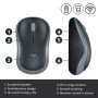 Logitech Miš M185 Wireless Swift Grey