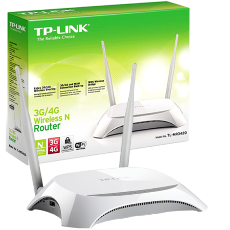 TP-LINK 3G/4G Wireless N Router, 4 porta, 300Mbps - TL-MR3420