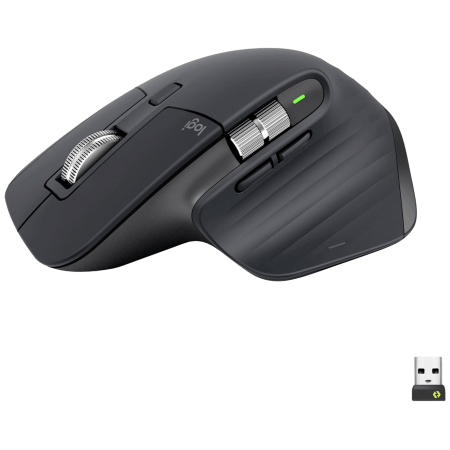 Logitech Miš bežični, Bluetooth, 7 tipki, 1000 dpi - MX Master 3s Graphite