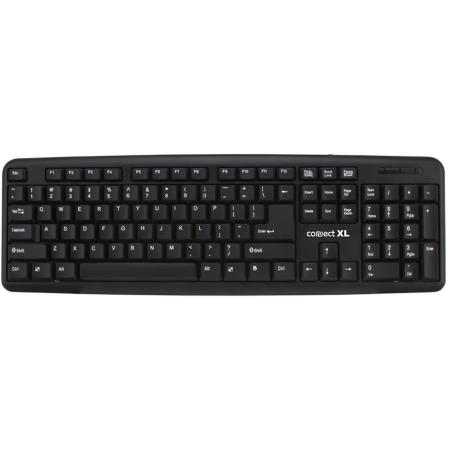 Connect XL Tastatura sa Qwerty rasporedom, USB, crna boja - CXL-K100