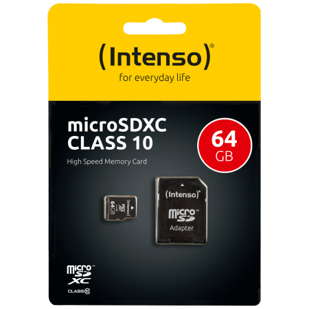 (Intenso) Micro SD Kartica 64GB Class 10 sa adapterom - SDXCmicro+ad-64GB/Class10