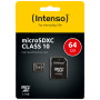 (Intenso) Micro SD Kartica 64GB Class 10 sa adapterom - SDXCmicro+ad-64GB/Class10