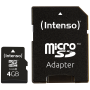 (Intenso) Micro SD Kartica 4GB Class 10 (SDHC & SDXC) sa adapterom - SDHCmicro+ad-4GB/Class10