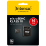 (Intenso) Micro SD Kartica 16GB Class 10 (SDHC & SDXC) sa adapterom - SDHCmicro+ad-16GB/Class10