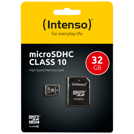 (Intenso) Micro SD Kartica 32GB Class 10 (SDHC & SDXC) sa adapterom - SDHCmicro+ad-32GB/Class10