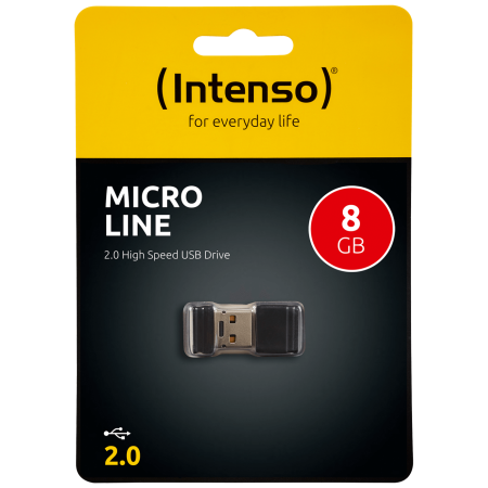 (Intenso) USB Flash drive 8GB Hi-Speed USB 2.0, Micro Line - ML8