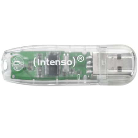 (Intenso) USB Flash drive 32GB Hi-Speed USB 2.0,Rainbow Line,TRANSP. - BULK-USB2.0-32GB/Rainbow