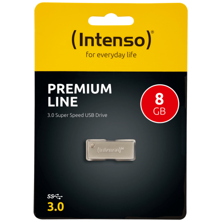 (Intenso) USB Flash 8GB Hi-Speed USB 3.0 up to 100MB/s, Premium Line - USB3.0-8GB/Premium Line