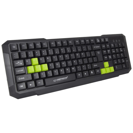 Esperanza Tastatura, gaming, USB, Aspis Green - EGK102G