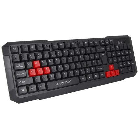 Esperanza Tastatura , gaming, USB, Aspis Red - EGK102R