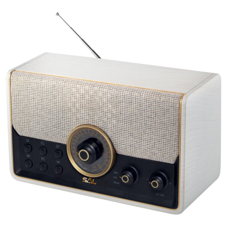 SAL Retro radio, AM-FM-BT-USB-mSD - RRT 6B