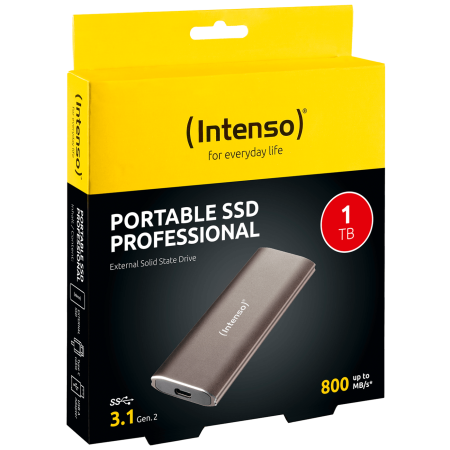 (Intenso) Eksterni SSD, kapacitet 1TB, USB 3.1 - SSD External 1TB/Professional