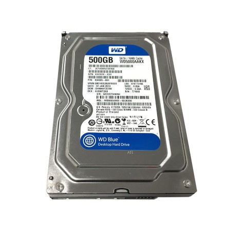 HDD 500 GB, WD5000AAKX-P, SATA-6GB, 7200 rpm, 16 MB, Pull