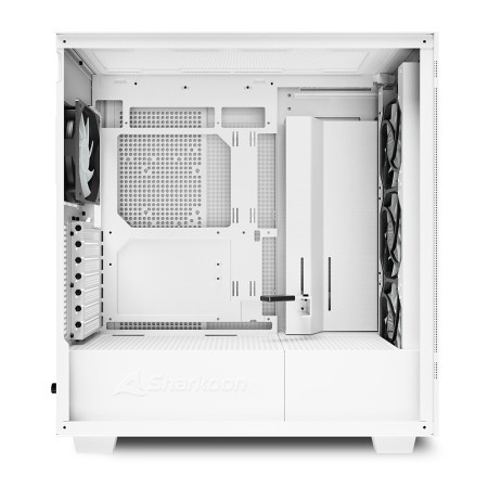 Kućište SHARKOON gaming, Rebel C50 RGB White, ATX, ventilator 4x120mm Addressable RGB