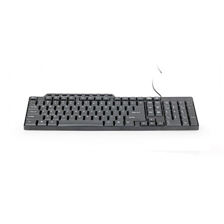 Tastatura GEMBIRD, KB-UM-104, Compact multimedia keyboard, USB, US layout, black