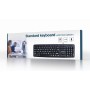 Tastatura GEMBIRD sa  velikim slovima, KB-US-103, Standard keyboard, USB, US layout, black