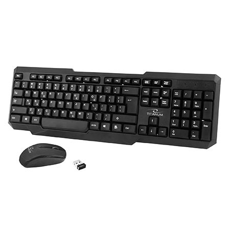 Tastatura i miš wireless TITANUM MEMPHIS, 2.4GHz, US layout, TK108