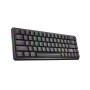 Tastatura gaming RAMPAGE REBEL black, Mechanical, Low Profile, blue switch, US Layout, Rainbow