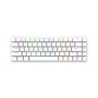 Tastatura gaming RAMPAGE REBEL white, Mechanical, Low Profile, blue switch, US Layout, Rainbow