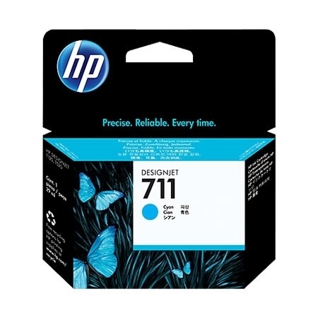 HP Tinta CZ130A Cyan 711 T120 24-in, T520 24-in, T520 36-in