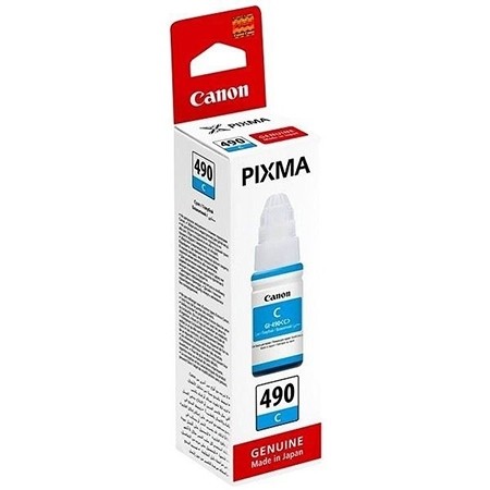 Tinta Canon GI490C CYAN za printer Canon  G1400, G2400, G3400(0664C001AA)