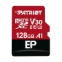 MICRO SD PATRIOT 128GB V30,PEF128GEP31MCX 4K Video Recording Read speed up to 100MB/s | write speed up to 80MB/s