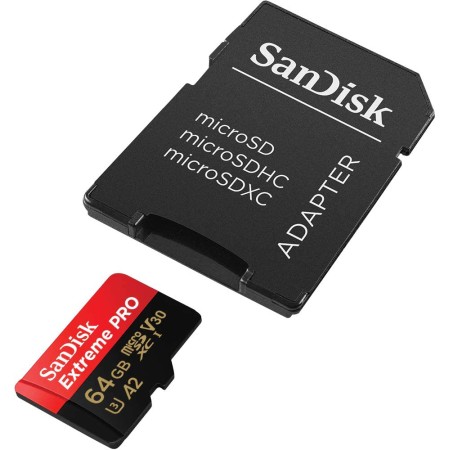 Micro SD SanDisk SDXC 64GB Extreme Pro 200MB/s A2 C10 V30 sa adapterom UHS-I US SDSQXCU-064G-GN6MA