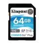 Kingston SD 64GB CanvasGoPlus SDXC,r/w:170/70MB/s SDG3/64GB