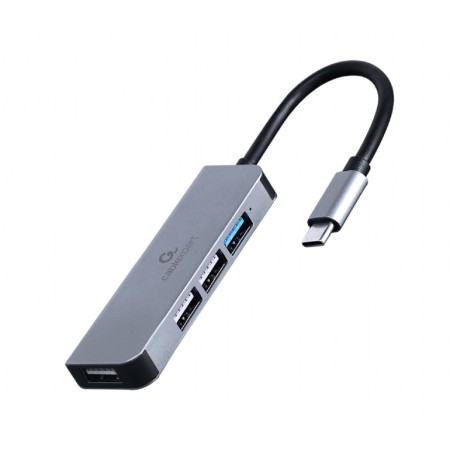 USB HUB GEMBIRD 4-port USB type-C hub 1 x USB 3.1 + 3 x USB 2.0, UHB-CM-U3P1U2P3-01