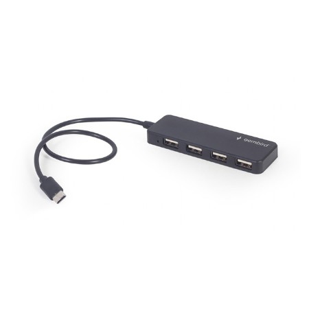 USB HUB Type-C 4-port GEMBIRD, black, UHB-CM-U2P4-01