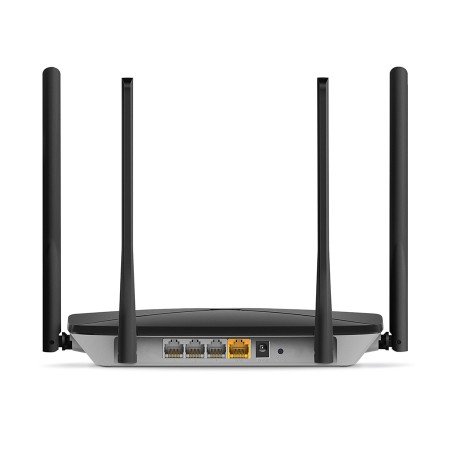 MERCUSYS AC12G AC1200 Dual Band Wireless Router 867Mbps 5GHz 300Mbps 2.4GHz 10/100/1000M WAN 10/100/1000M LAN 4fixed ant