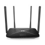 MERCUSYS AC12G AC1200 Dual Band Wireless Router 867Mbps 5GHz 300Mbps 2.4GHz 10/100/1000M WAN 10/100/1000M LAN 4fixed ant