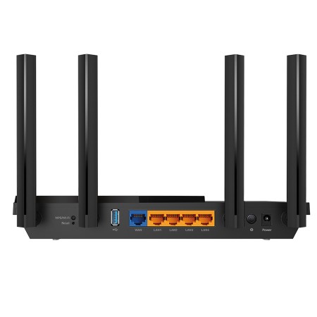 ROUTER TP-Link Archer AX55 AX3000 Dual Band Gigabit Wi-Fi 6 ruter, 2402 Mbps (5 GHz) i 574 Mbps (2,4 GHz), 4 eksterne antene vis