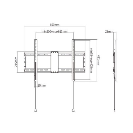 Zidni nosač GEMBIRD WM-80F-01 fiksni, 37”-80”