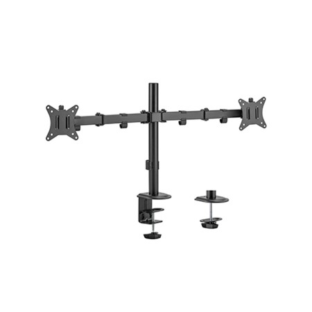 NOSAČ ZA DVA MONITORA GEMBIRD MA-D2-01, montaža na stol, (rotate, tilt, swivel), 17”-32”, up to 9 kg