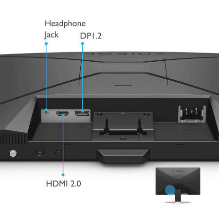 Monitor BenQ MOBIUZ Gaming, EX240N 23,8", 1920x1080, 165Hz, FHD, VA, 16:9, 3000:1, 4ms, HDMI, DP, Tilt, 9H.LL6LB.QBE