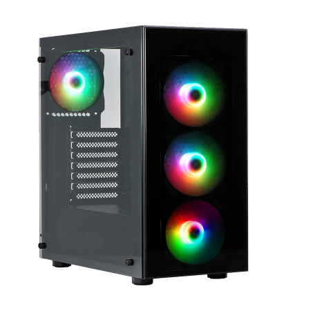 Kuciste Spire case VISION 7025 RGB gaming ATX 4xRGB fan 120mm VGA 370mm CPU cooler 170mm SPM7025GU3-4RGB