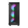 Kućište gaming RAMPAGE TRIANGLE, ATX, ventilatori 4x120mm, Auto RGB, glass, Mid-Tower