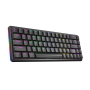 Tastatura gaming RAMPAGE REBEL black, Mechanical, Low Profile, red switch, US Layout, Rainbow