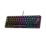 Tastatura gaming RAMPAGE PLOWER K60 Black US Layout Wrist Support Blue Switch Gaming Keyboard