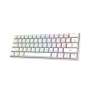 Tastatura gaming RAMPAGE KB-RX63 B-ATOM White Bluetooth RGB Backlight RED SWITCH US Layout 63 Mini