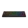 Tastatura gaming RAMPAGE KB-RX63 B-ATOM Black Bluetooth RGB Backlight RED SWITCH US Layout 63 Mini