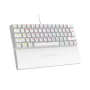 Tastatura gaming RAMPAGE PLOWER K60 White US Layout Wrist Support Blue Switch Gaming Keyboard